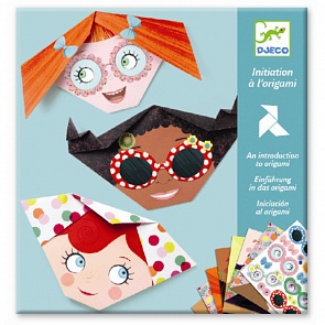 Оригами Милые личики, с наклейками (Djeco, 08757)